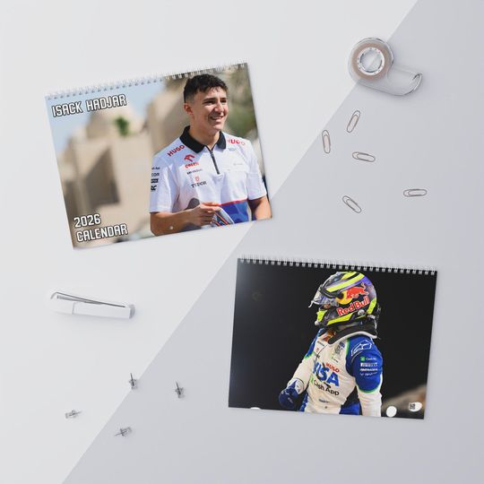 Discover 2026 Isack Hadjar Wall Calendar | 2026 Wall Calendar | Isack Hadjar