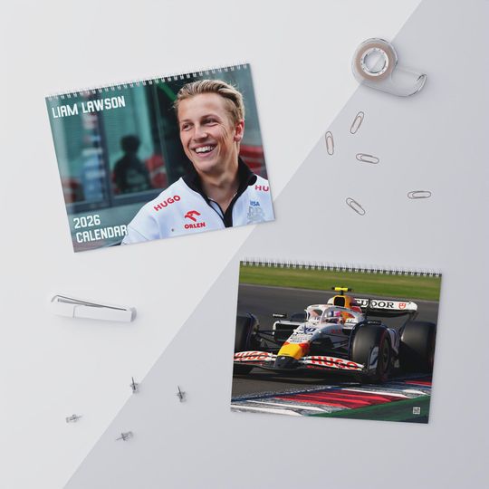 Discover 2026 Liam Lawson Wall Calendar | 2026 Wall Calendar | Liam Lawson