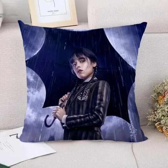 Wednesday Addams Franchise Throw Pillowcase