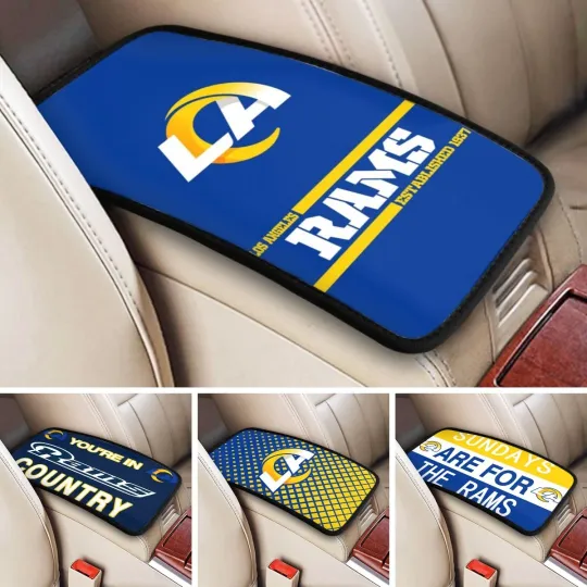 Discover New St. Louis Rams Car Armrest Cushion Auto Handrail Box Cover ,fans Gift