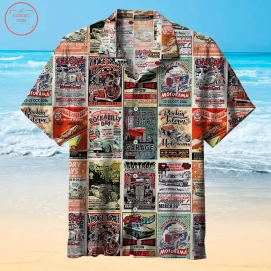 Discover Vintage Rodding Hawaiian Shirt