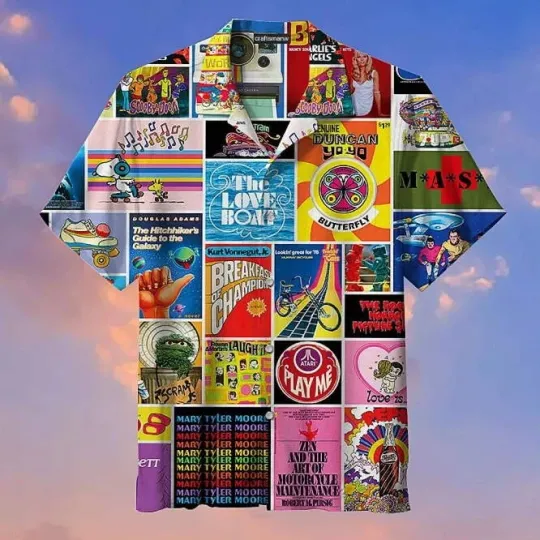 Discover The Turbulent 1970's Vintage 3D Hawaiian Shirt