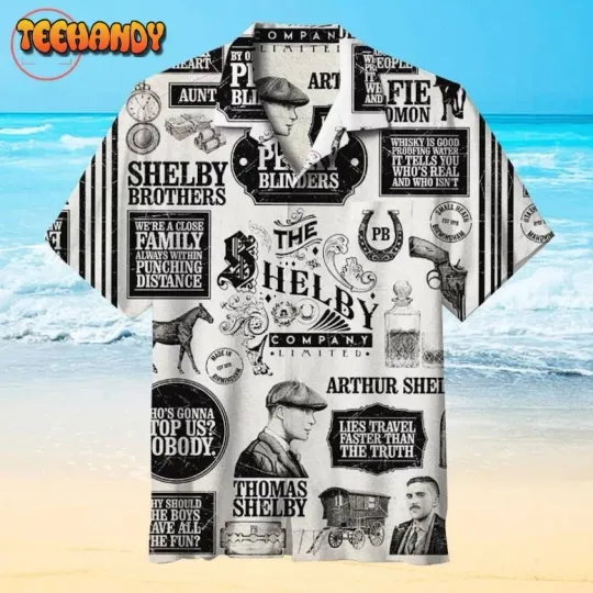 Discover Retro Peaky Blinders Hawaiian Shirt