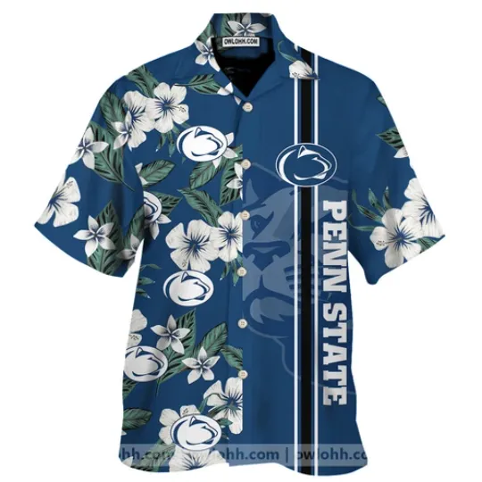 Discover Penn State Nittany Lions All Over Print 3D Flowery Aloha Summer Beach Hawaiian