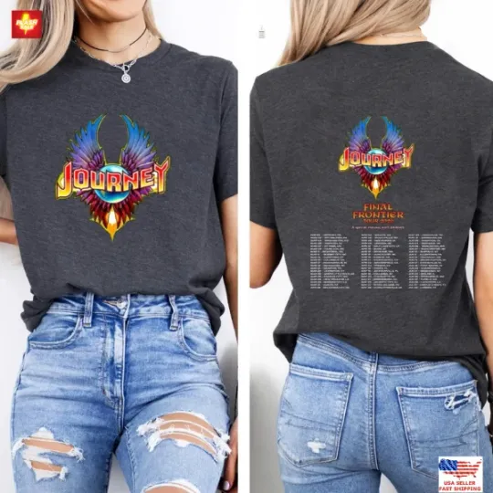 Trending Journey Final Frontier Tour 2026 T-Shirt Classic Rock Band Tee Unisex