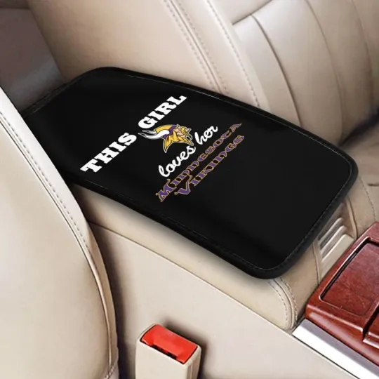 Discover "This Girl Loves Her"Minnesota Football Car Armrest Cushion Box Cover Center Pad