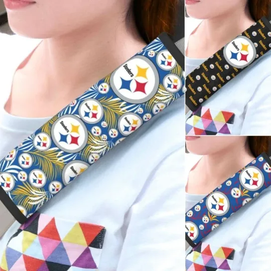 Discover Pittsburgh Football Car Seat Belt Pad Shoulder Pad Cover Comfortable Driving