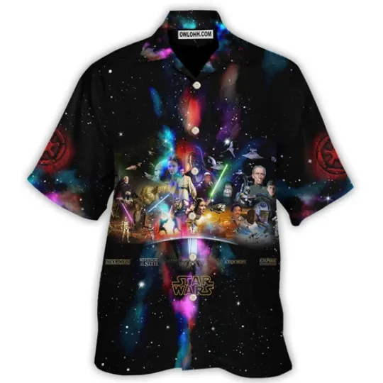 Discover Starwars All Seasons Aloha Summer Beach Button Down Hawaiian Shirt