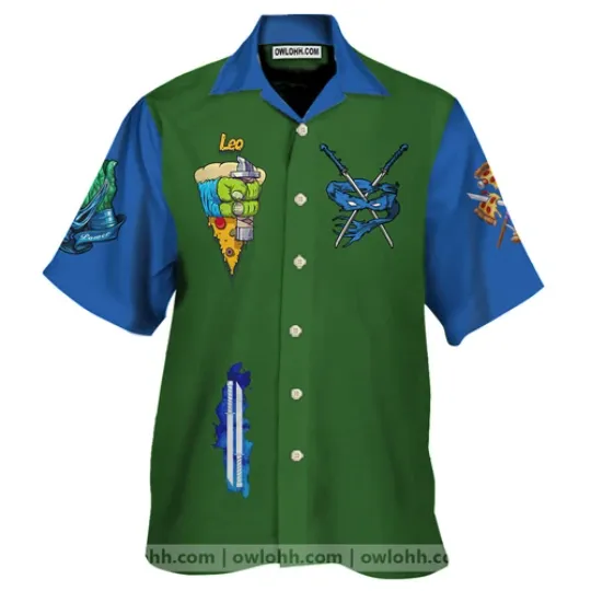 Teenage Mutant Ninja Turtles Leonardo Hawaiian Shirt