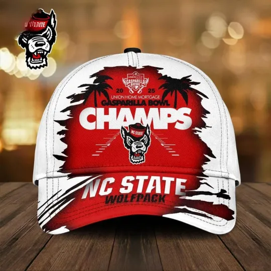 Discover NC State Wolfpack Gasparilla Bowl Champions 2025 Cap