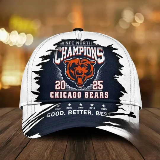 Discover Bears  2025 NFC North Champions Logo Classic Cap