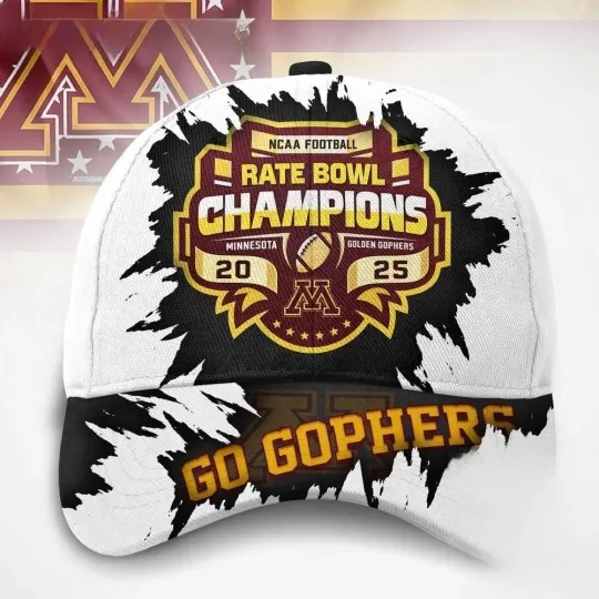 Discover Gophers 2025 NCAA Rate Bowl Champions Classic Cap
