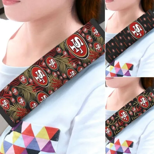 San Francisco Football Car Seat Belt Pad Shoulder Pad Cover Comfortable Driving