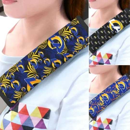 Los Angeles Football Car Seat Belt Pad Shoulder Pad Cover Comfortable Driving