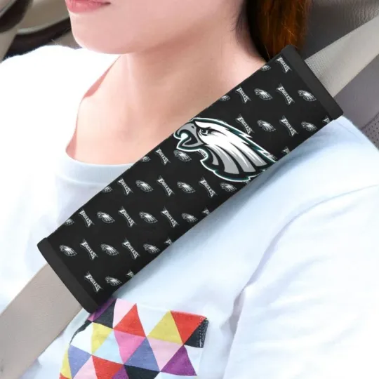 Discover Philadelphia Football Car Seat Belt Pad Shoulder Pad Cover Comfortable Driving