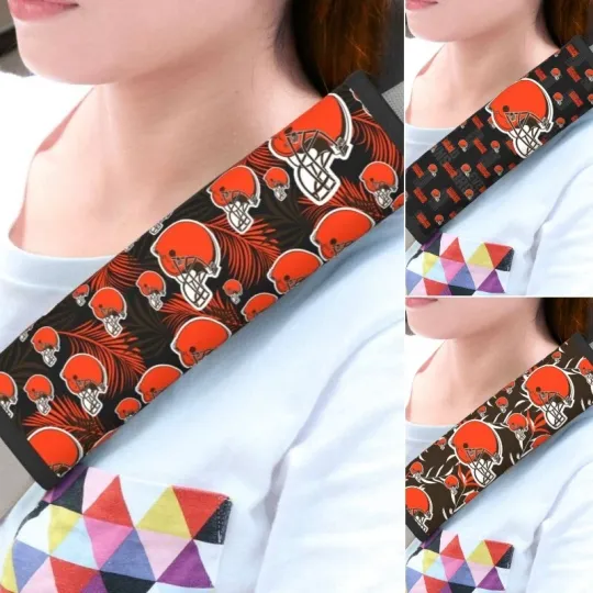 Cleveland Football Car Seat Belt Pad Shoulder Pad Cover Comfortable Driving