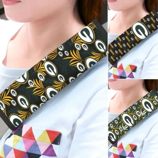 Discover Green Bay Football Car Seat Belt Pad Shoulder Pad Cover Comfortable Driving