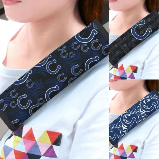 Indianapolis Football Car Seat Belt Pad Shoulder Pad Cover Comfortable Driving