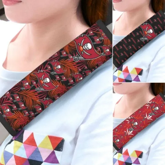 Discover Tampa Bay Football Seat Belt Pad Shoulder Pad Cover Comfortable Driving