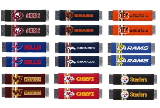 football Pick your Team Car Truck Seat Belt Shoulder Pads Covers