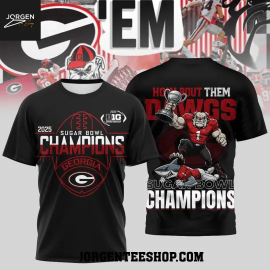 Discover Georgia Bulldog Sugar Bowl Champions 2025 How ‘Bout Them Dawg Hoodie