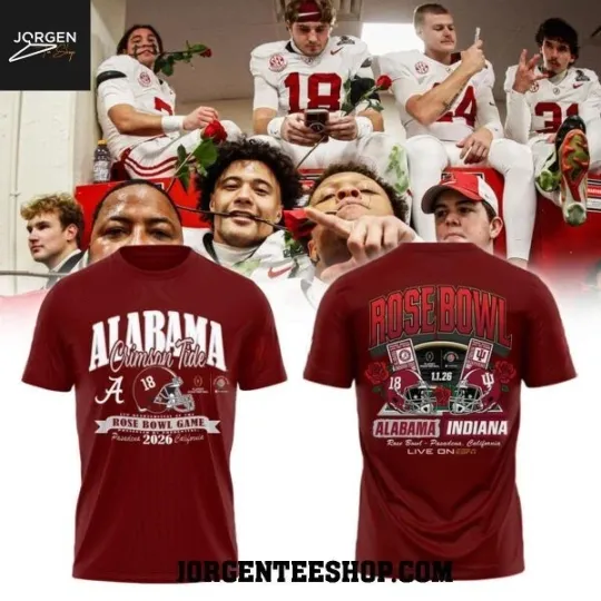Albm Crimson 2026 Rose Bowl Champions New Year T-Shirt