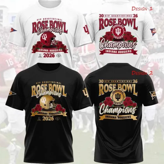 Discover HOT NEW! Indiana Hoosiers Football 2026 Rose Bowl Champions Unisex Gift For Fans