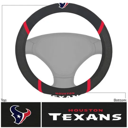 Discover Football Houston Steering Wheel Cover