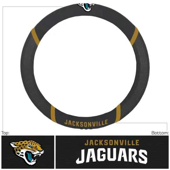 Discover Football Jacksonville Steering Wheel Cover