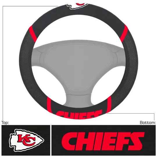 Discover Football Kansas City Steering Wheel Cover