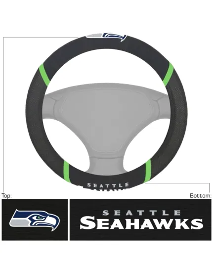 Discover Football Seattle Steering Wheel Cover