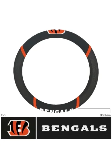 Football Cincinnati Steering Wheel Cover