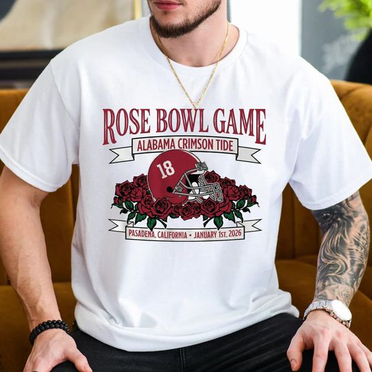 Albm Football 2026 Rose Bowl Game T-Shirt, Vintage College Retro Game Day Unisex Tee, Team Spirit Gift