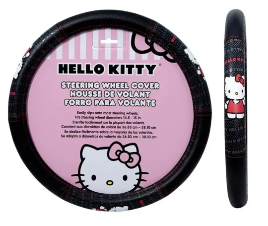 Hello Kitty Authentic Sanrio Steering Wheel Cover Universal Fit Gift