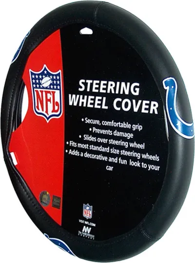 Discover Football Indianapolis Steering Wheel Cover Car Auto