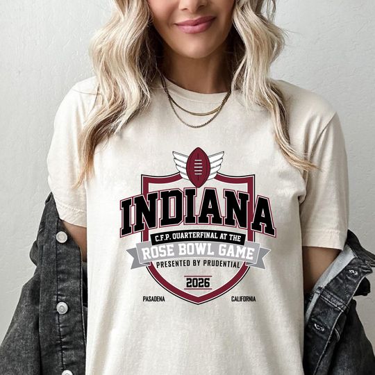 Indiana Rose Bowl 2026 Shirt, College Football Graphic Tee, Indiana Hoosiers Pasadena Game shirt, Retro Bowl Fan Gift, Unisex Football Shirt