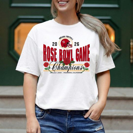 Indiana Rose Bowl Game Champs 2026 Football Shirt, Indiana Football T-shirt, Rose Bowl Tee, Game Day, Fans Gift, Gift for Her