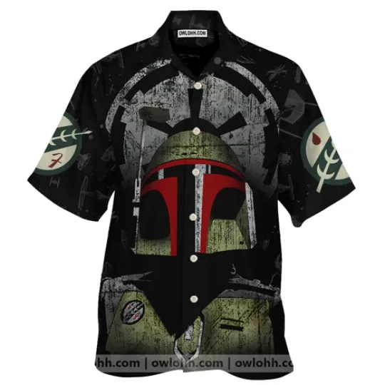 Discover The Bounty Hunter Boba Fett Mandalorian Hawaiian Shirt for Men, Women