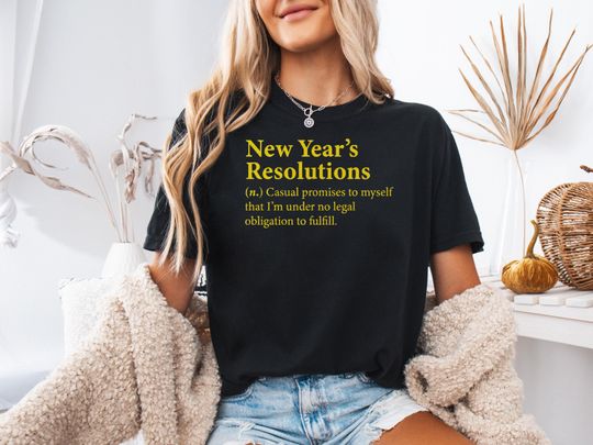 Discover New Year Shirt, Funny New Year Resolutions T-Shirt, Funny New Year Shirt, Sarcastic New Year Tee, New Year Party Shirt, Comfort Colors