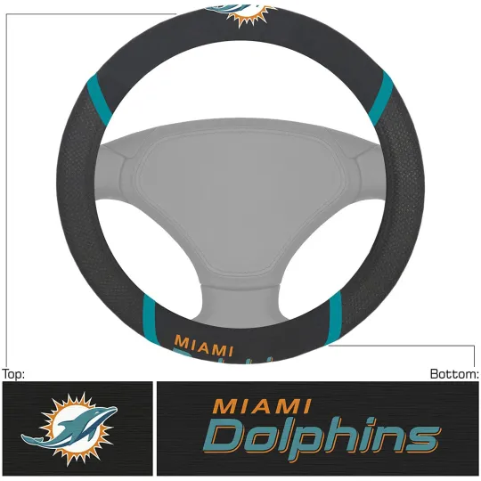Discover football Miami Steering Wheel Cover