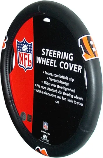 Discover Football Cincinnati steering wheel cover