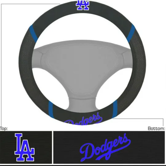 Discover Los Angeles Baseball Steering Wheel Cover
