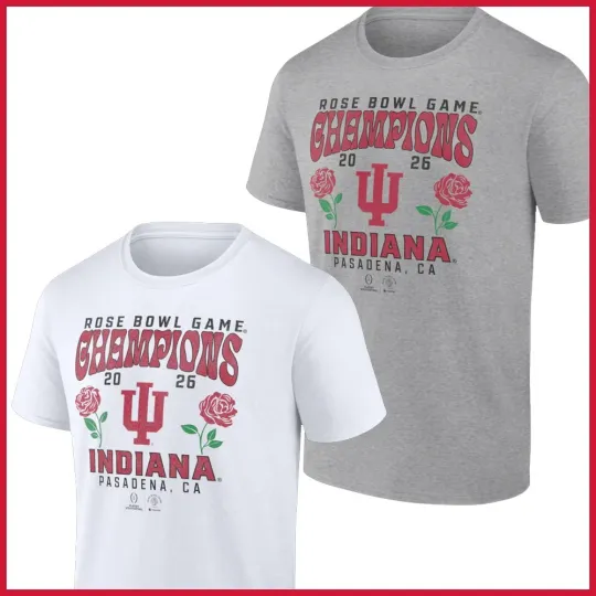 Discover 💯 FREESHIP- Indiana Hoo*siers Football Playoff 2026 Rose Bowl Champions Gift