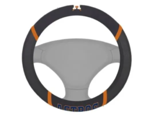 Discover HOUSTON Basketball Black Mesh Extra Grip Car Truck Steering Wheel Cover