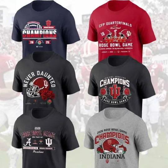 Discover HOT NEW! Indiana Hoosiers Football 2026 Rose Bowl Champions Unisex Gift For Fans