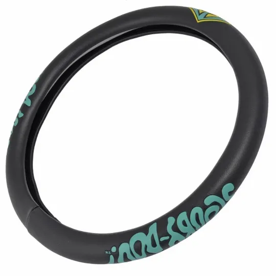 Discover Cartoon Scooby-Doo Black Synthetic Leather Steering Wheel Cover