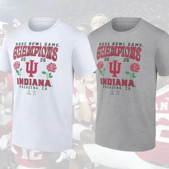 Discover HOT! Indiana Hoosiers College FB Playoff 2026 Rose Bowl Champion Hometown Pride