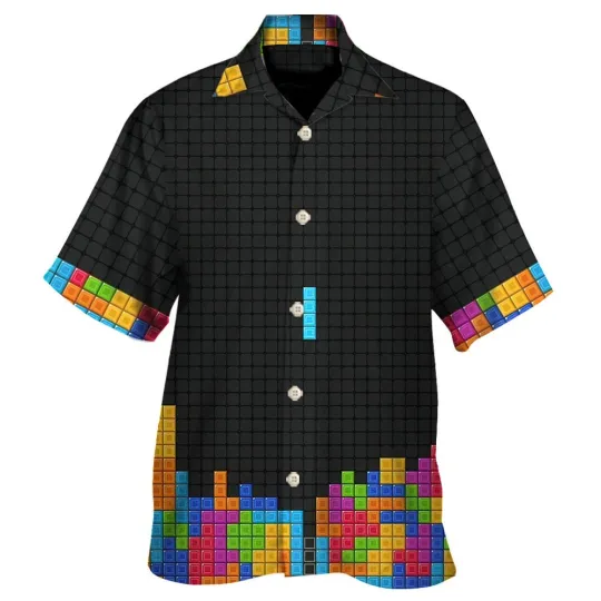 Discover Tetris Nes Game Hawaiian Shirt