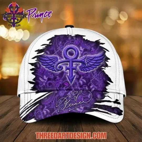 Discover Prince Classic Cap Vintage Rock Music Icon Adjustable All Over Print