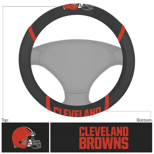 Discover football Cleveland Steering Wheel Cover